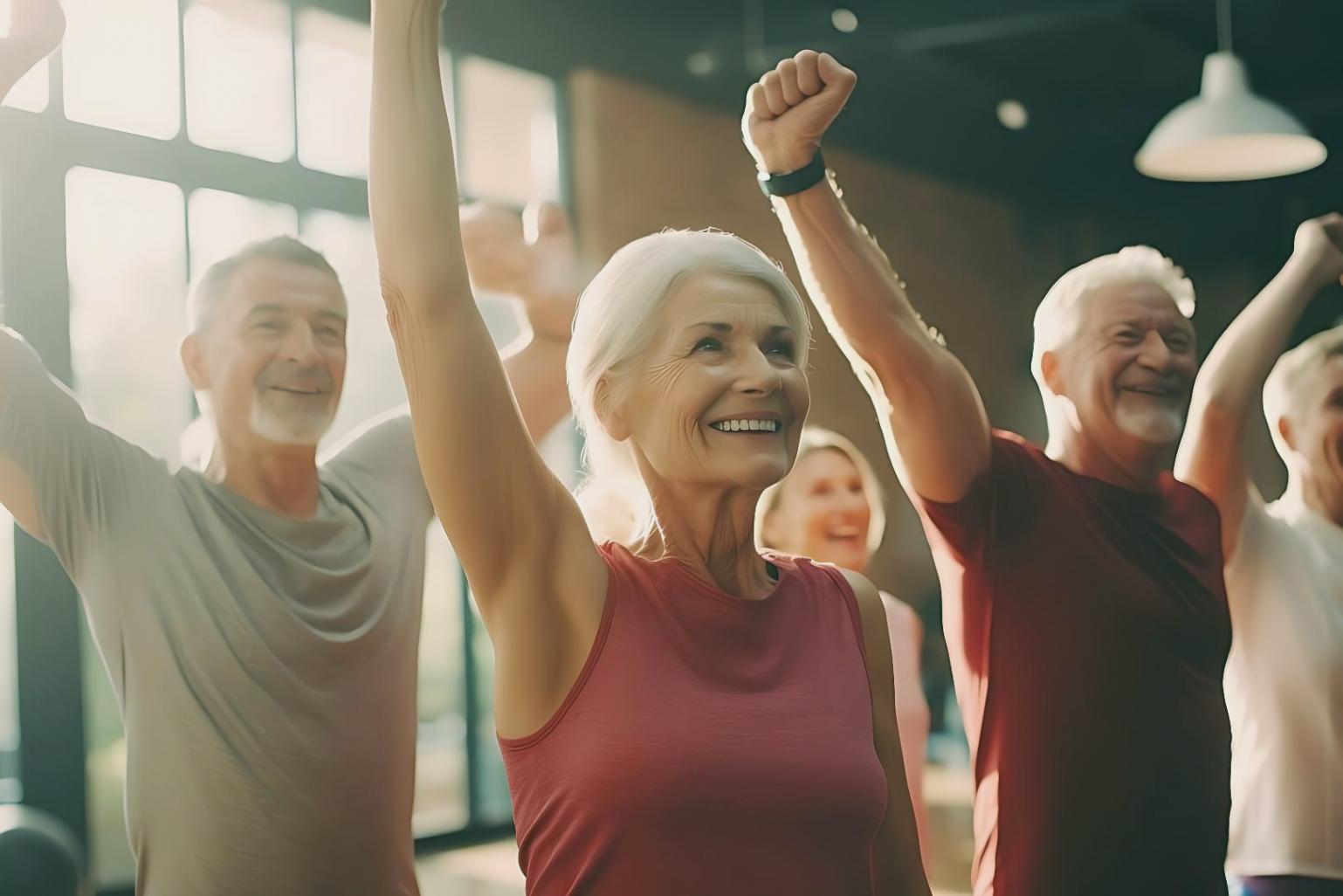 Sesión de consulta en línea con personas mayores